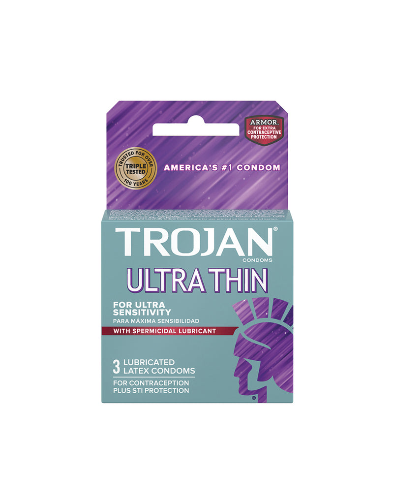 Trojan Ultra Thin Armor Spermicidal (3  Pack)
