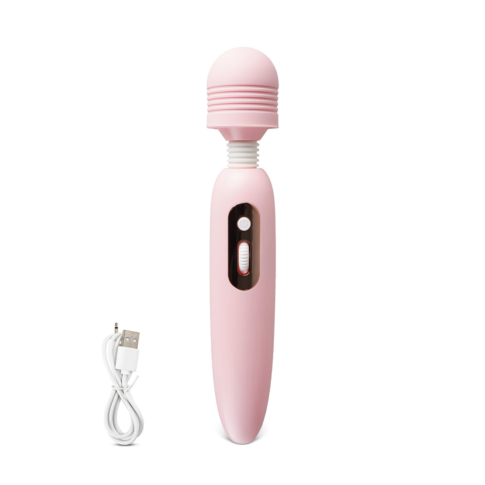 Classic Pink Vibrating Silicone Wand Massager | Taste Vita Inc Classic Pink Vibrating Silicone Wand Massager | Taste Vita Inc