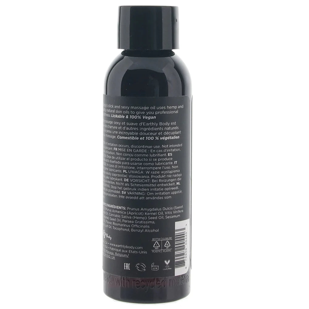 Edible Massage Oil in Vanilla