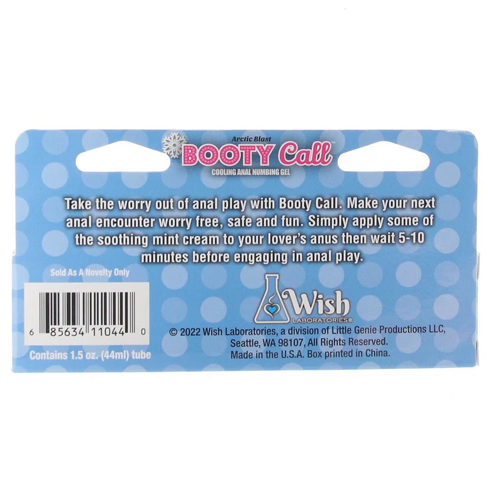 Booty Call Arctic Blast Cooling Anal Numbing Gel