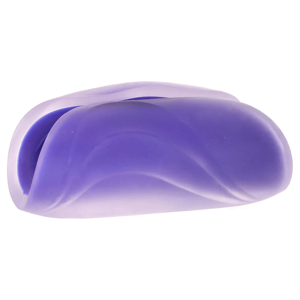 The Gripper Spiral Grip Open Sleeve Masturbator in Purple