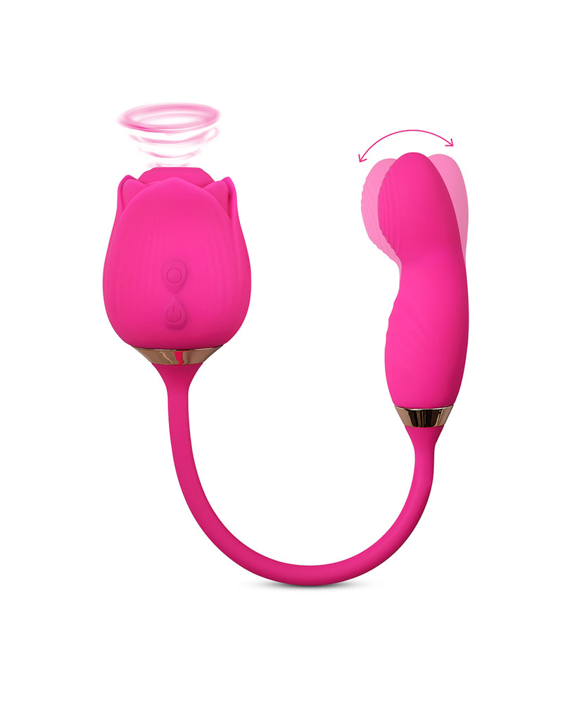 Pink Obsession Fantasy Rose with Vibrating Probe
