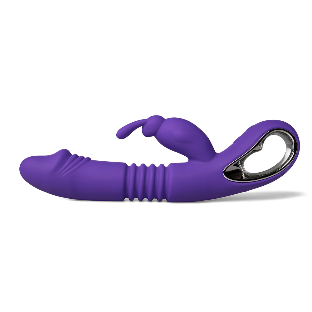 Purple Bunny Bliss Thrusting G-Spot Rabbit Vibrator | Taste Vita Inc