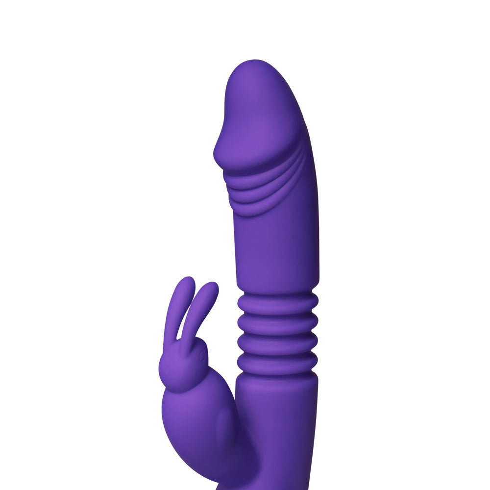 Purple Bunny Bliss Thrusting G-Spot Rabbit Vibrator | Taste Vita Inc