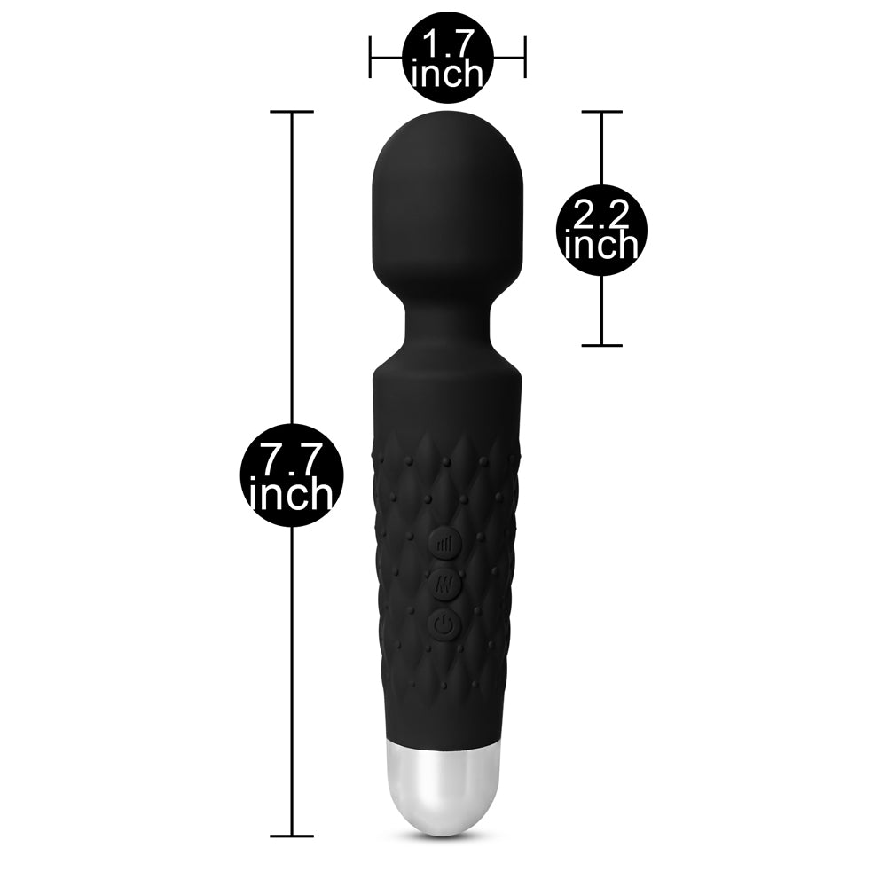 Black Pure Pleasure Wand Vibrator | Taste Vita Inc Black Pure Pleasure Wand Vibrator | Taste Vita Inc