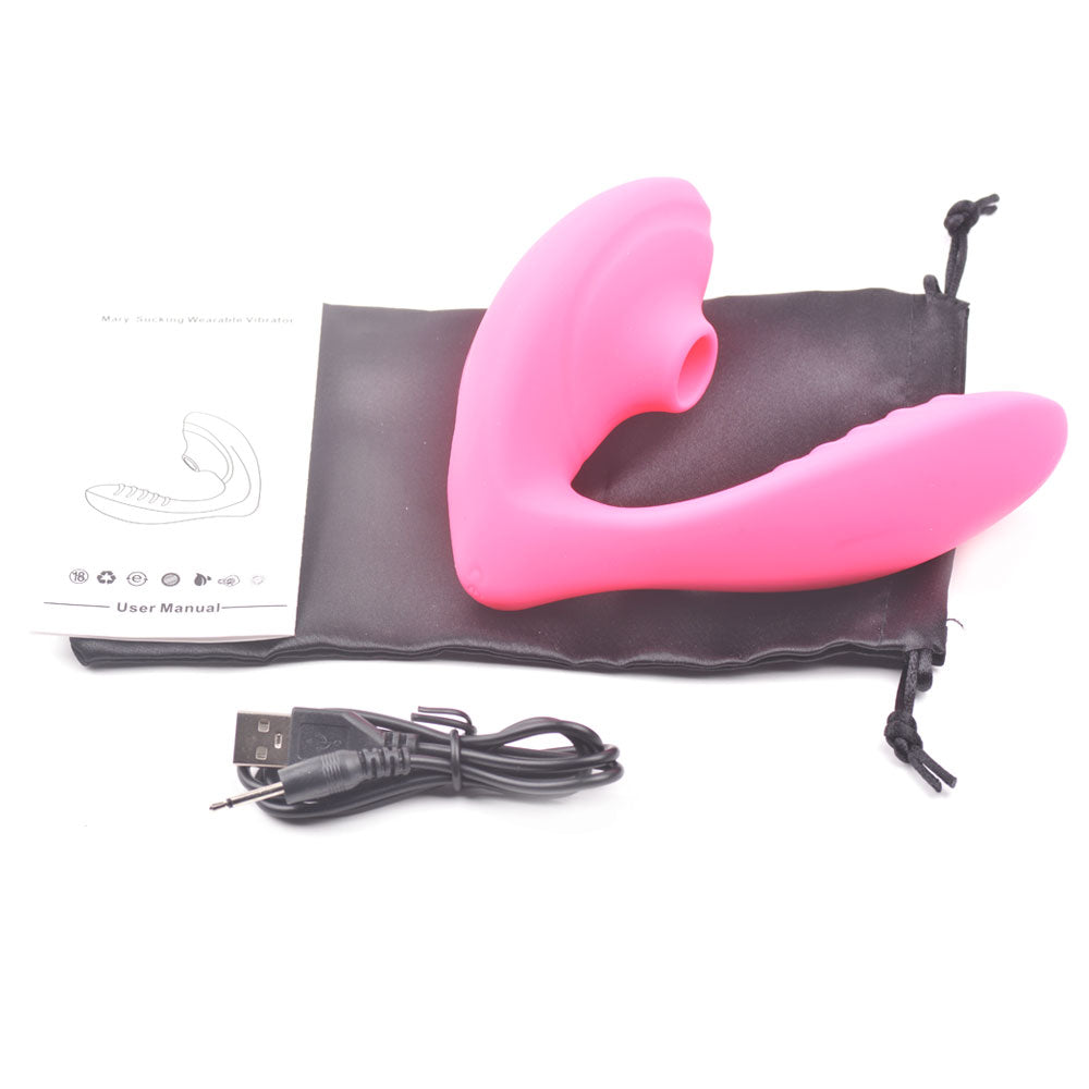 Pink Clitoral Sucking Stimulator and G-Spot Vibrator